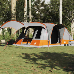 Camping Tent Tunnel 5-Person Waterproof Grey and orange