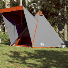 Family Tent Tipi Waterproof Grey 6-Person