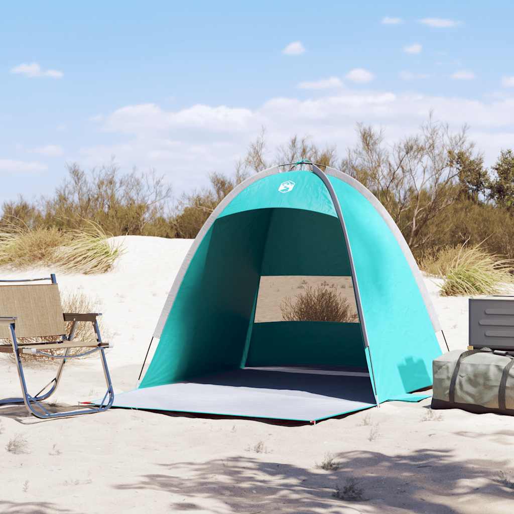 vidaXL Beach Tent 3-Person Sea Green Waterproof 3