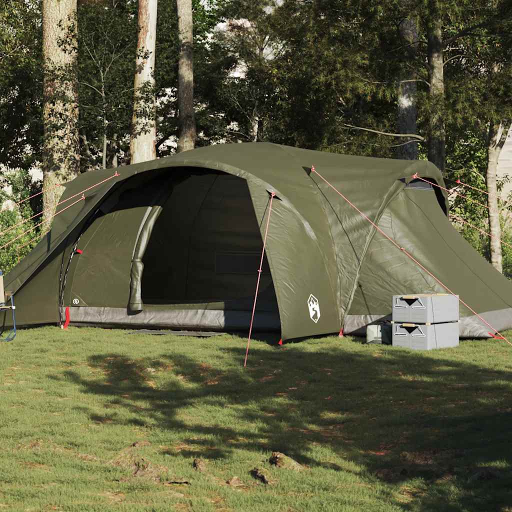 Family Tent Dome 6-Person Waterproof Width 494 cm Olive green