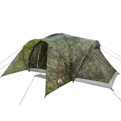 Family Tent Dome 6-Person Waterproof Width 494 cm Camouflage
