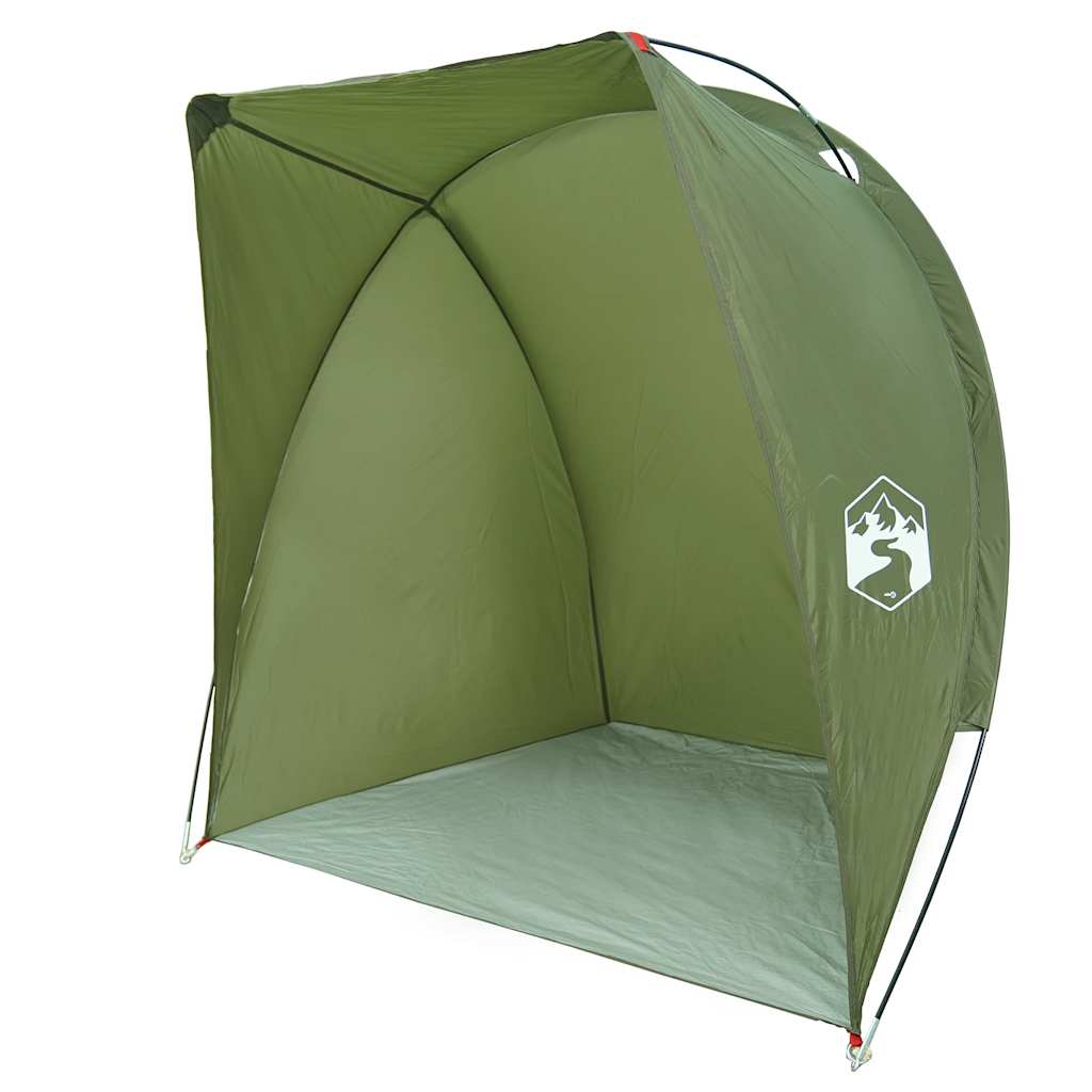 vidaXL Fishing Tent Olive Green Waterproof 4