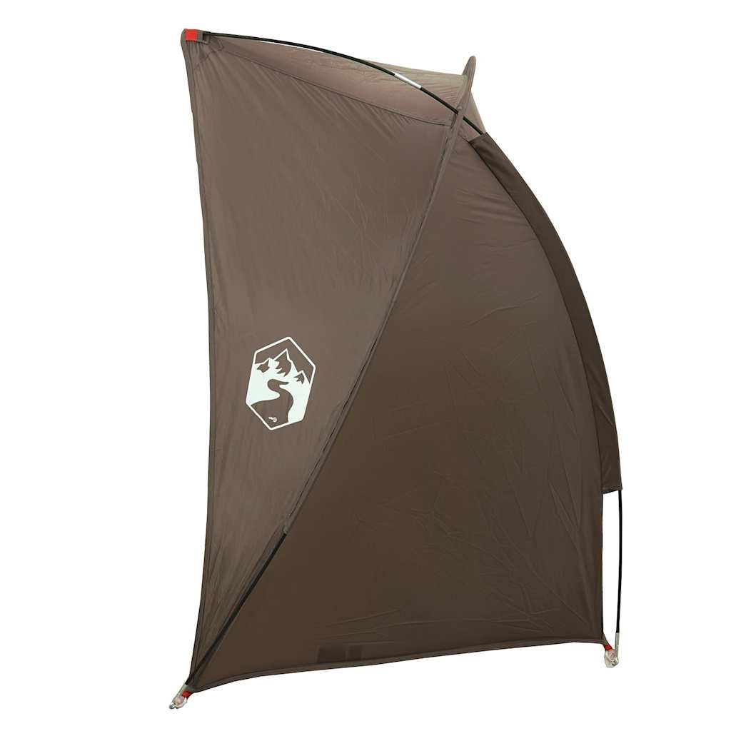 vidaXL Fishing Tent Brown Waterproof 6