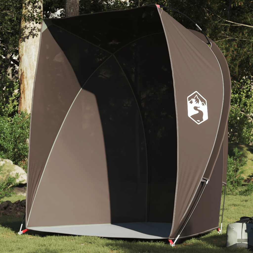 vidaXL Fishing Tent Brown Waterproof 1