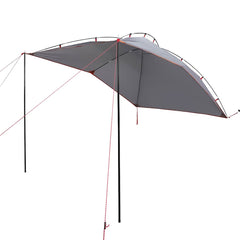 vidaXL Car Tent Grey and Orange Waterproof 2