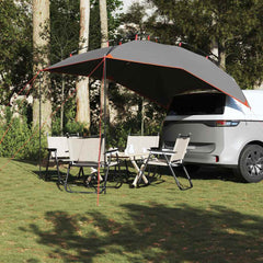 vidaXL Car Tent Grey and Orange Waterproof 3