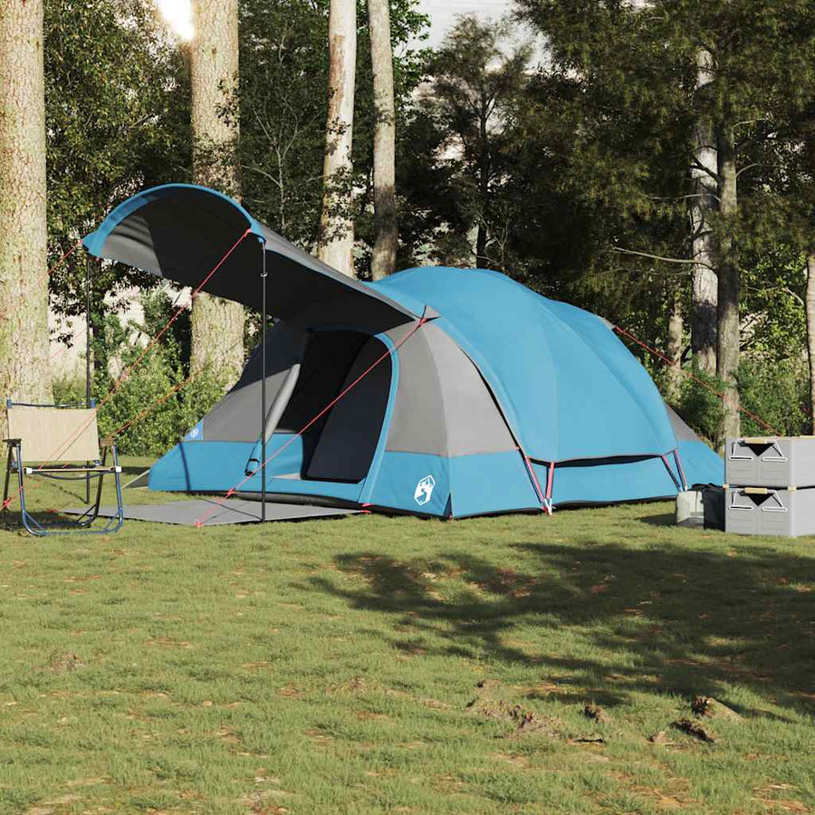 Family Tent Tunnel 8-Person Waterproof Blue