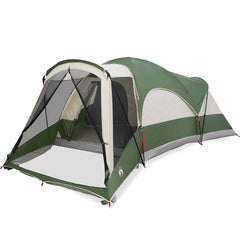 Family Tent Tunnel 8-Person Waterproof Green