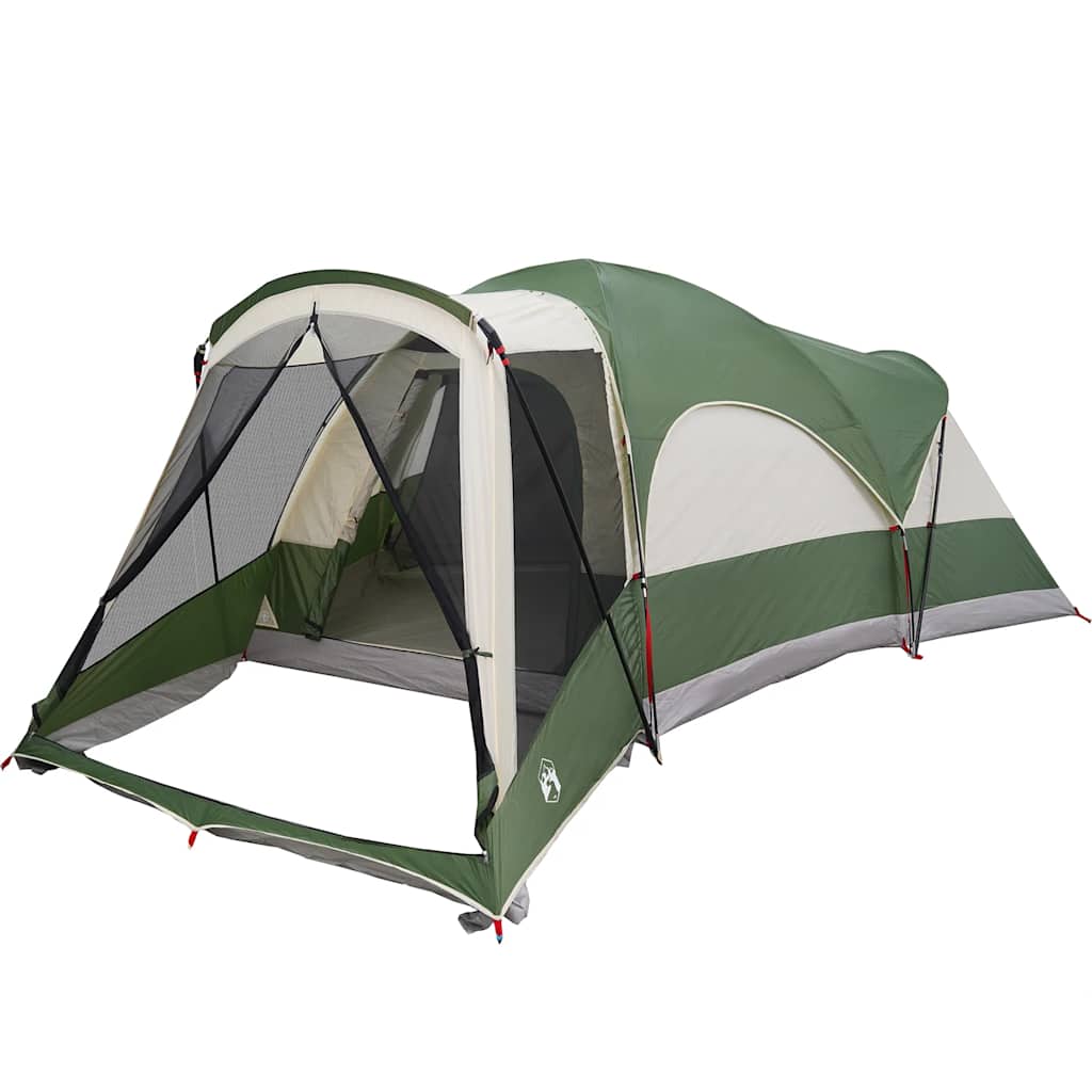 Family Tent Tunnel 8-Person Waterproof Green