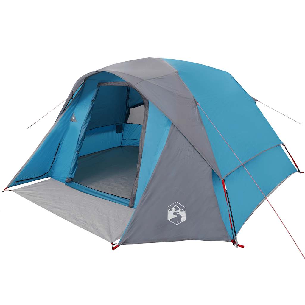 Family Tent Cabin 6-Person Waterproof Blue