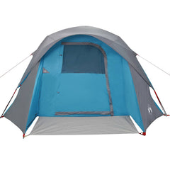 Family Tent Cabin 6-Person Waterproof Blue
