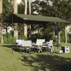 vidaXL Camping Tarp Olive Green 506x306 cm Waterproof 3