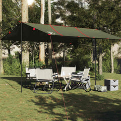 vidaXL Camping Tarp Olive Green 451x420 cm Waterproof 1