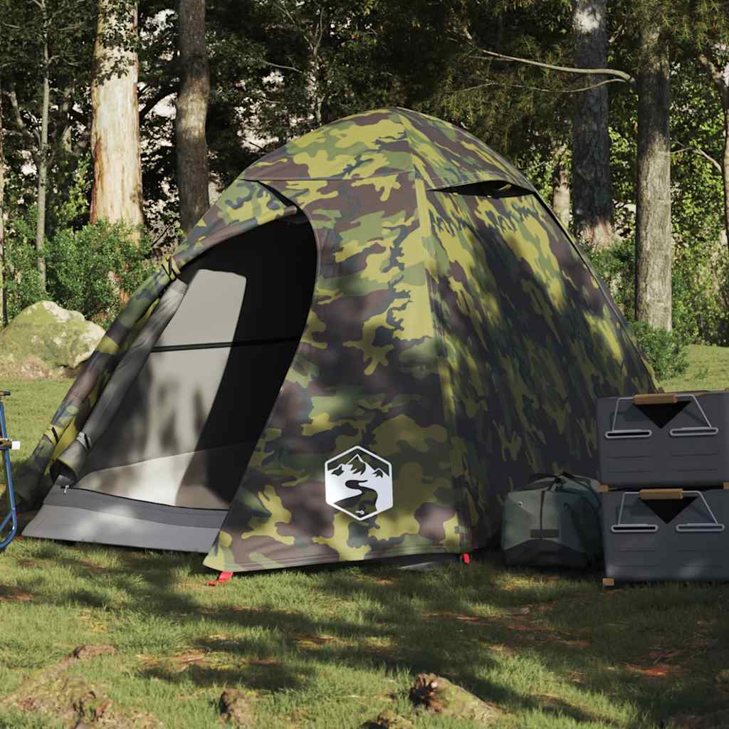 Camping Tent Dome Waterproof 2-person Camouflage