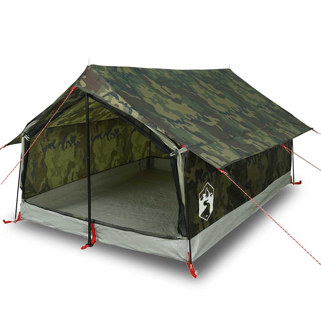 vidaXL Camping Tent 2-Person Camouflage Waterproof 2