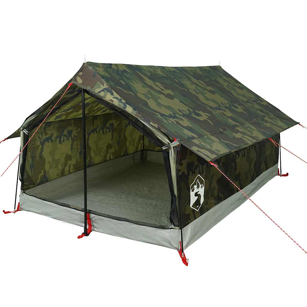 vidaXL Camping Tent 2-Person Camouflage Waterproof 4