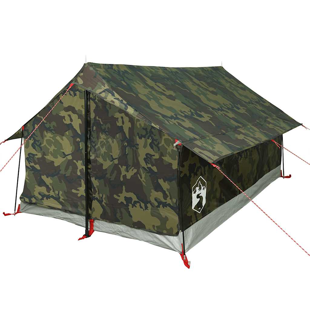 vidaXL Camping Tent 2-Person Camouflage Waterproof 5