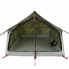 vidaXL Camping Tent 2-Person Camouflage Waterproof 6
