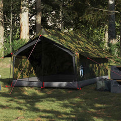 vidaXL Camping Tent 2-Person Camouflage Waterproof 1