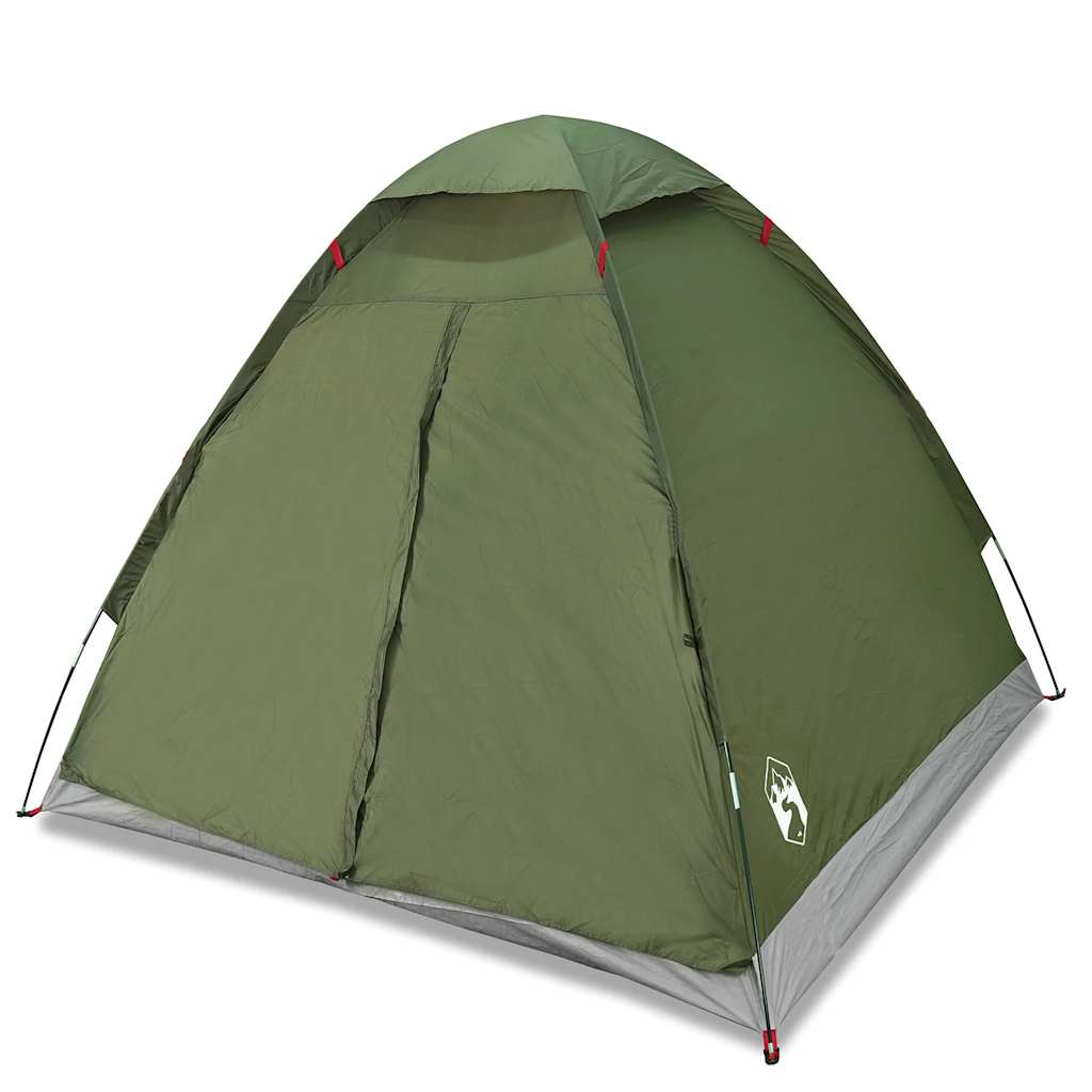 vidaXL Camping Tent Dome 2-Person Olive Green Waterproof 2
