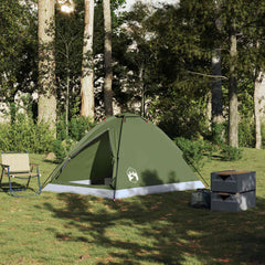 vidaXL Camping Tent Dome 2-Person Olive Green Waterproof 3