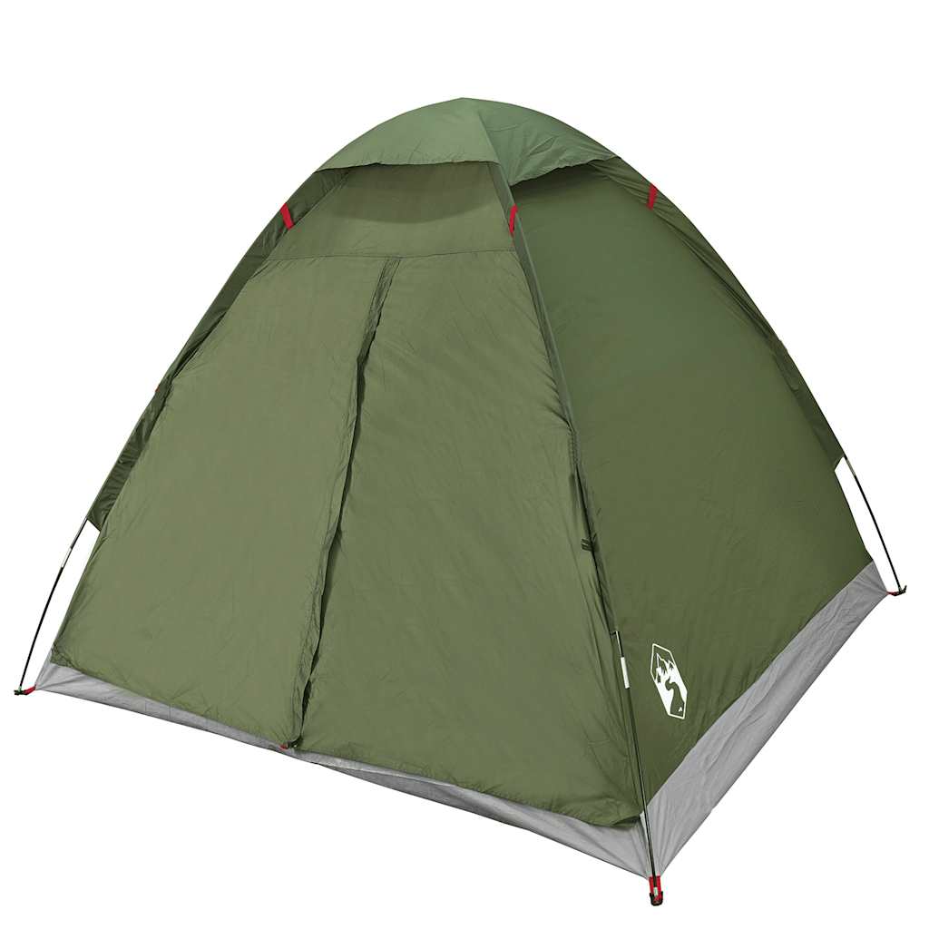vidaXL Camping Tent Dome 2-Person Olive Green Waterproof 5
