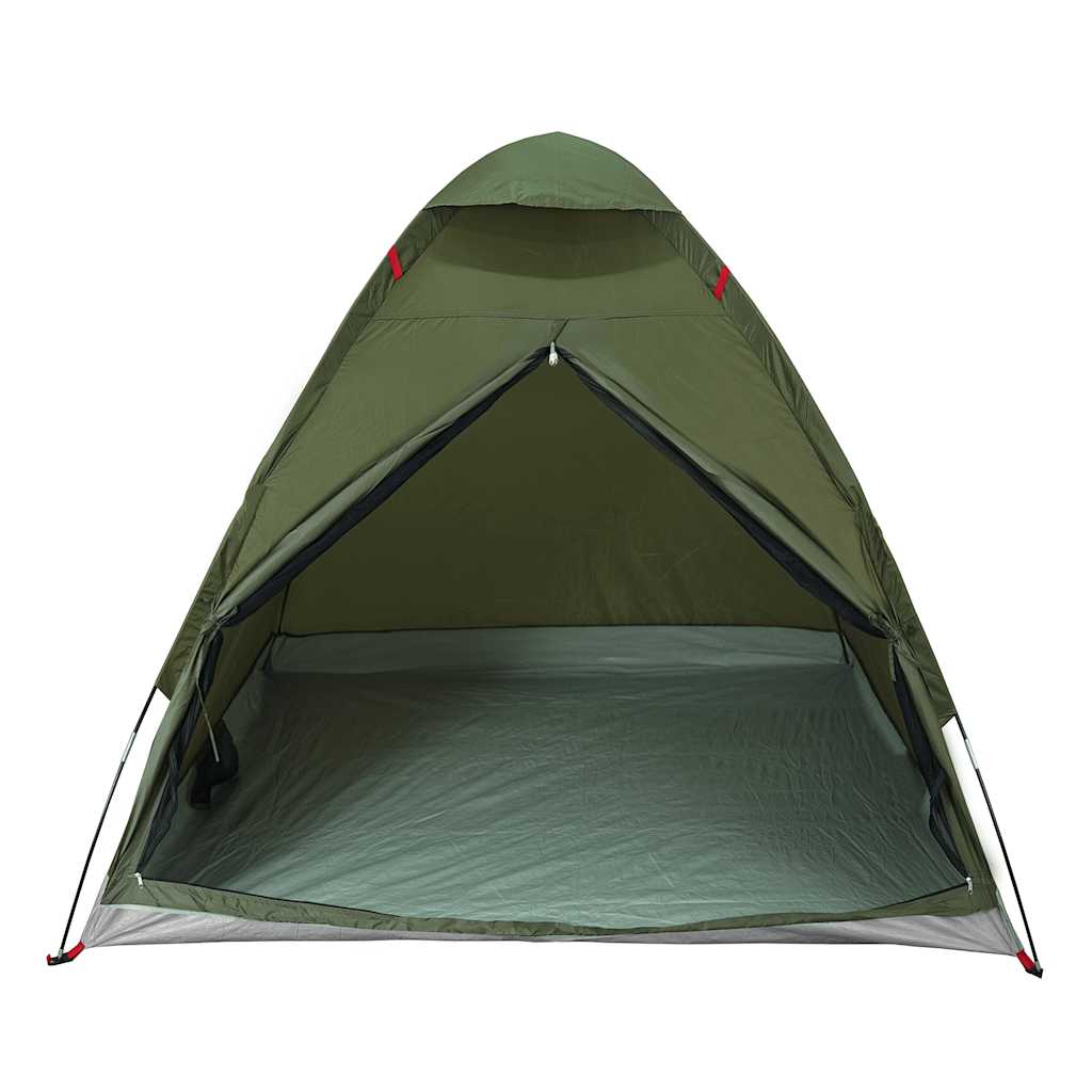 vidaXL Camping Tent Dome 2-Person Olive Green Waterproof 6