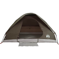 Camping Tent Dome Waterproof 2-person Brown