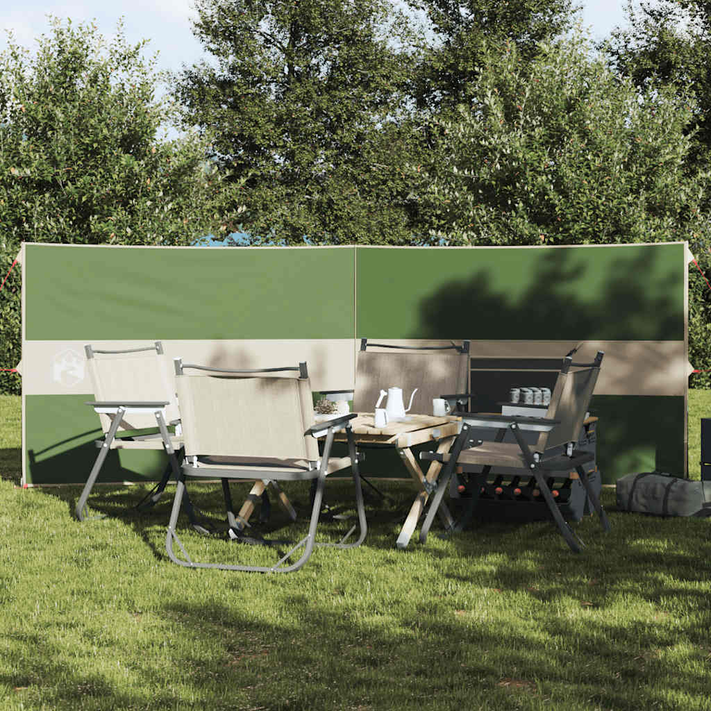 vidaXL Camping Windbreak Green 344x120 cm Waterproof 1