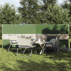 vidaXL Camping Windbreak Green 344x120 cm Waterproof 1