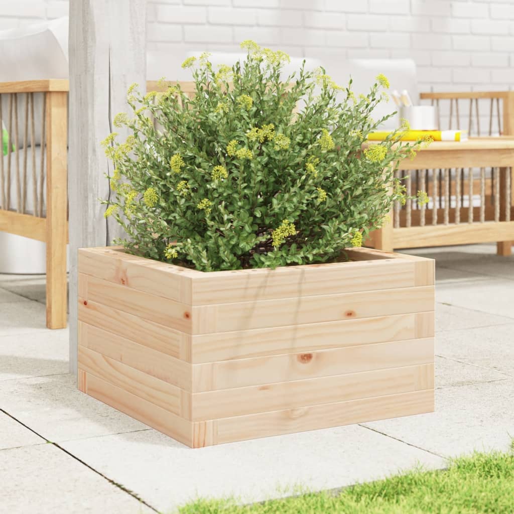 vidaXL Garden Planter 40x40x23 cm Solid Wood Pine 3