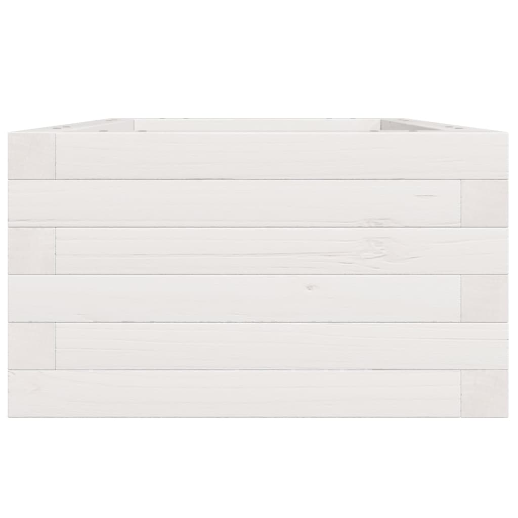 vidaXL Garden Planter White 40x40x23 cm Solid Wood Pine 6