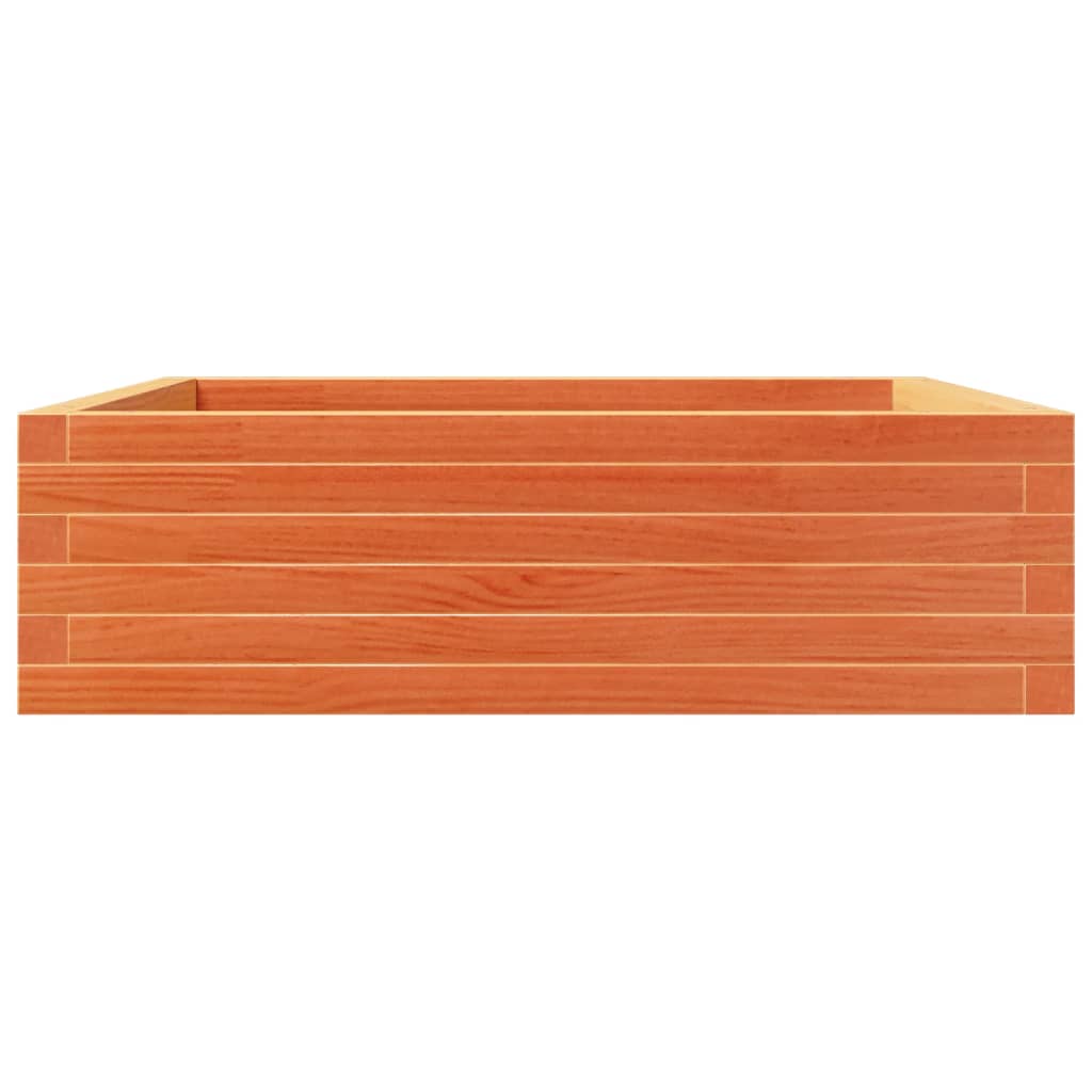 vidaXL Garden Planter Wax Brown 80x80x23 cm Solid Wood Pine 5