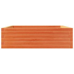vidaXL Garden Planter Wax Brown 80x80x23 cm Solid Wood Pine 5