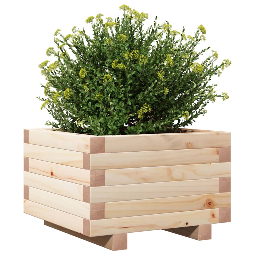 vidaXL Garden Planter 40x40x26.5 cm Solid Wood Pine 4