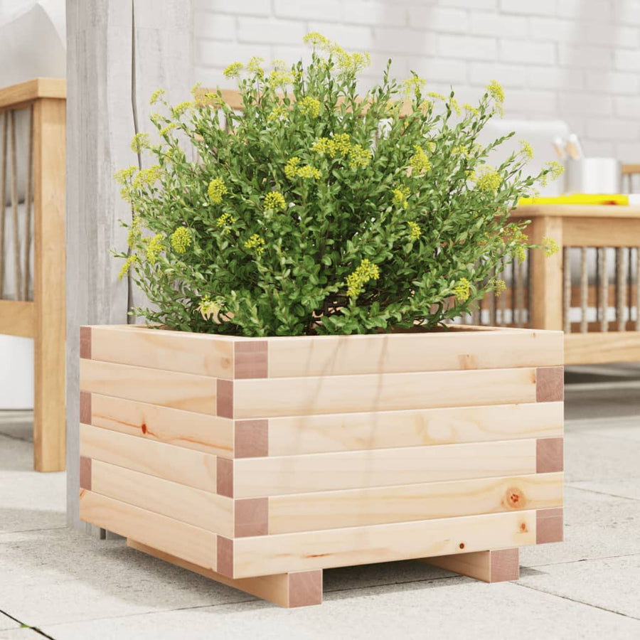 vidaXL Garden Planter 40x40x26.5 cm Solid Wood Pine 1