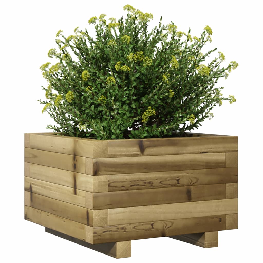 vidaXL Garden Planter 40x40x26.5 cm Impregnated Wood Pine 4