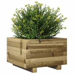 vidaXL Garden Planter 40x40x26.5 cm Impregnated Wood Pine 4