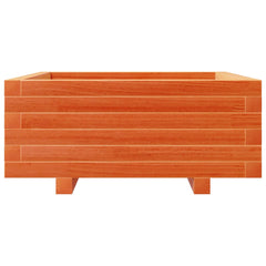 vidaXL Garden Planter Wax Brown 60x60x26.5 cm Solid Wood Pine 5
