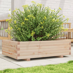 Garden Planter 40x40x26.5 cm Solid Wood Pine with Legs Natural Pine 90 cm 60 cm