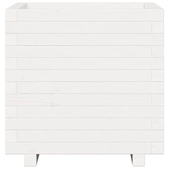 vidaXL Garden Planter White 50x50x49.5 cm Solid Wood Pine 5
