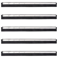 vidaXL Floor Squeegee Heads 5 pcs 75x2x5 cm Steel and Rubber 1