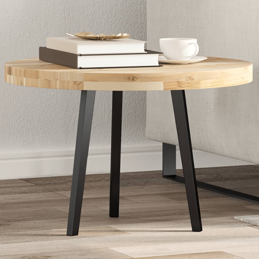 vidaXL Table Top Round Ø60x4 cm Solid Wood Acacia 1