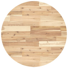 vidaXL Table Top Round Ø70x4 cm Solid Wood Acacia 2