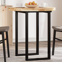 vidaXL Table Top Round Ø70x4 cm Solid Wood Acacia 1