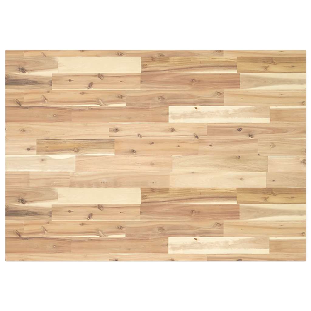 vidaXL Table Top Rectangular 100x70x2 cm Solid Wood Acacia 2