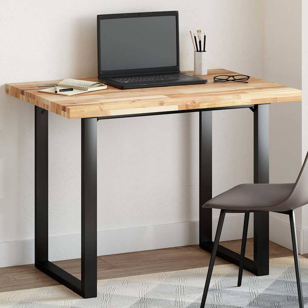 Table Top Rectangular Solid Wood Acacia Natural Height 4 cm 80 cm 70 cm