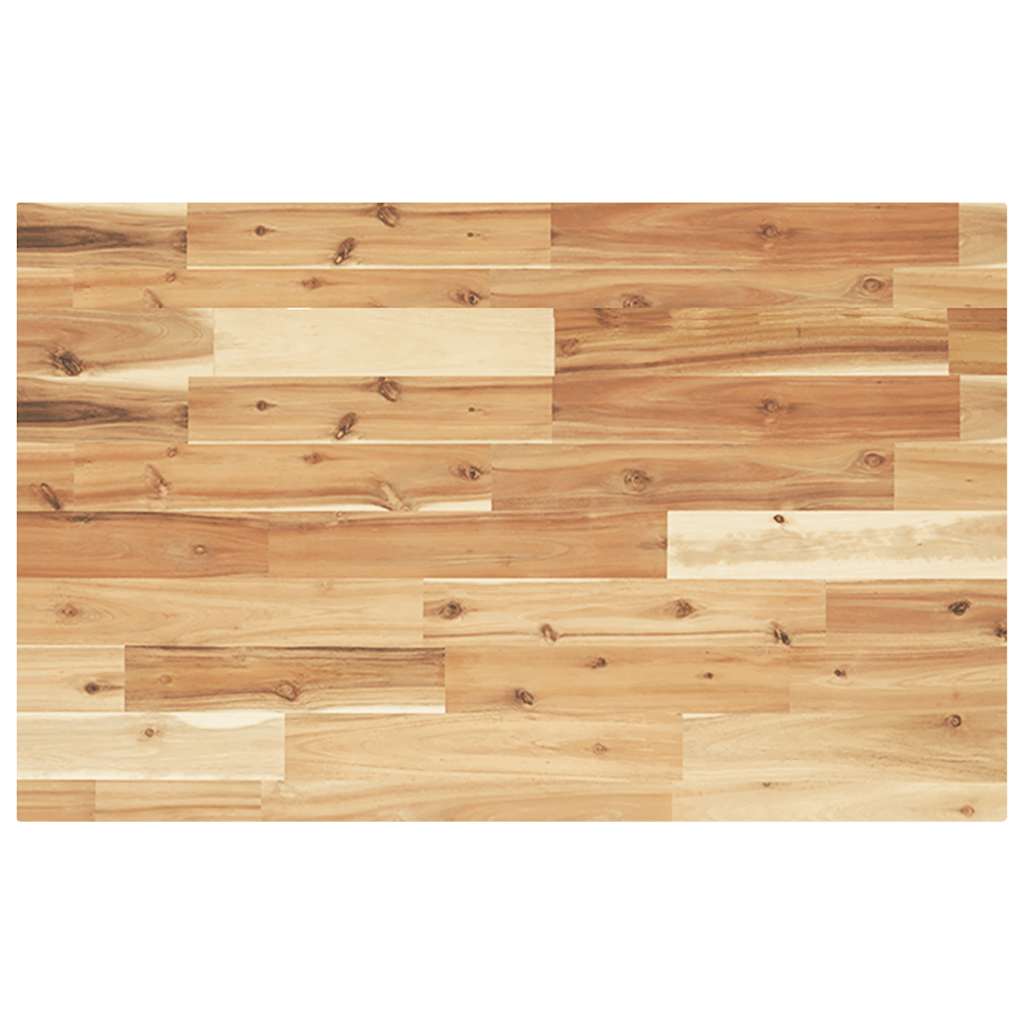 Table Top Rectangular Solid Wood Acacia Oil Finished Height 4 cm 100 cm 50 cm