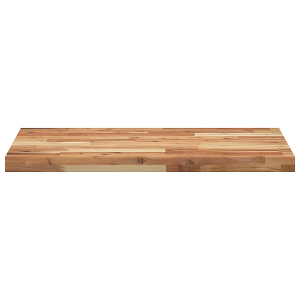 Table Top Rectangular Solid Wood Acacia Oil Finished Height 4 cm 100 cm 50 cm