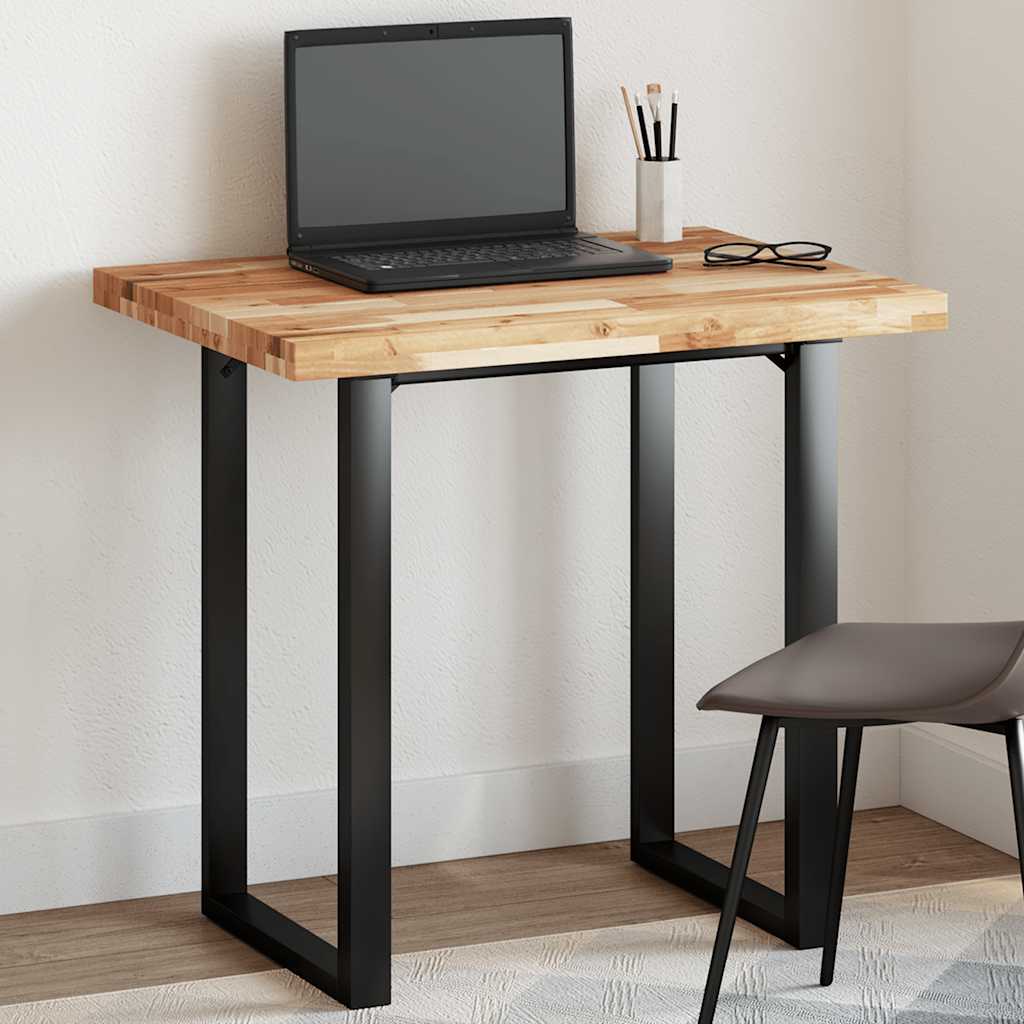 Table Top Rectangular Solid Wood Acacia Oil Finished Height 4 cm 100 cm 60 cm